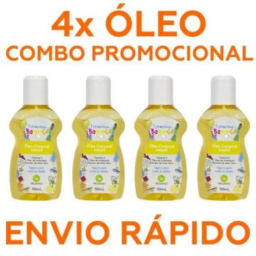 Imagem de 4 unidades - oleo corporal infantil 100ml turminha da bagunça