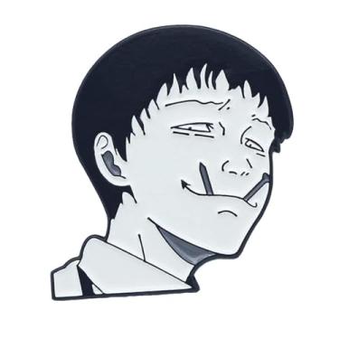 Imagem de Junji Ito Souichi Tsujii Japanese Horror Manga Tomie Uzumaki 1.4" Enamel Pin Badge