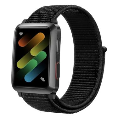 Imagem de Pulseira de nylon Sport Loop compatível com pulseiras Apple Watch de 38 mm, 40 mm, 42 mm, 44 mm, pulseiras elásticas trançadas de velcro para iWatch Series 6, 5, 4, 3, 2, 1 SE, (preta, 42 mm/44 mm)