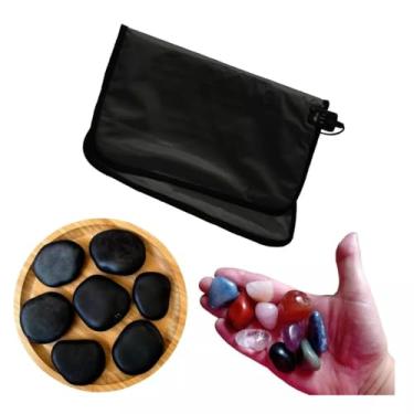 Imagem de Kit de Pedras Quentes para Massagem, 6 Pedras de Basalto, Kit Podal e Manta Térmica (110v)