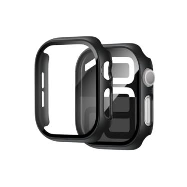 Imagem de pacote com 2 Capa Bumper premium Vidro Temperado premium compatível com relogio Apple Watch Series 10 46MM e 45MM 44MM (46MM)