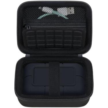 Imagem de RAIALL Capa rígida para unidade de estado sólido LaCie Rugged SSD Pro5 4TB / 2TB, suporte de armazenamento de viagem para disco rígido externo LaCie Rugged SSD Pro5, bolso de malha extra para