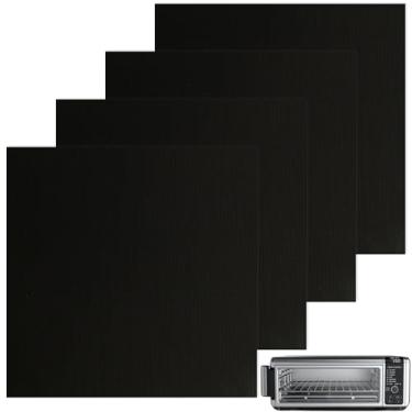 Imagem de WMKGG 4 peças de forros de fritadeira a ar de 30 x 30 cm para fritadeira a ar ninja, revestimentos antiaderentes reutilizáveis, acessórios de fritadeira de ar compatíveis com forno torradeira Ninja
