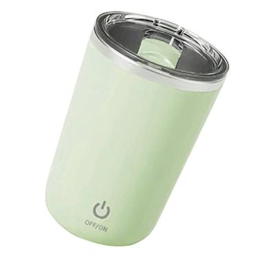 Imagem de Copo de Agitação Magnética Automática de Material de Escritório Caneca de café de Agitação Lavável Com Interior de Aço Inoxidável para café Leite Cacau Chá Chocolate Quente