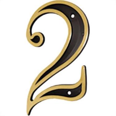 Imagem de Numero Colonial Preto/Dourado N.2 - EMAVE