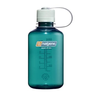 Imagem de Nalgene Garrafa de água Sustain Tritan livre de BPA feita com material derivado de 50% de resíduos de plástico (usando equilíbrio de massa certificado ISCC), 473 ml, boca estreita, truta