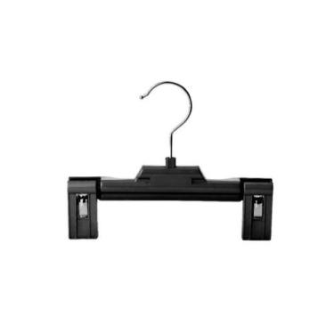 Imagem de Cabide bebê c/clips 20 cm - 2036 - IOPLAST, Preto, 150 peças