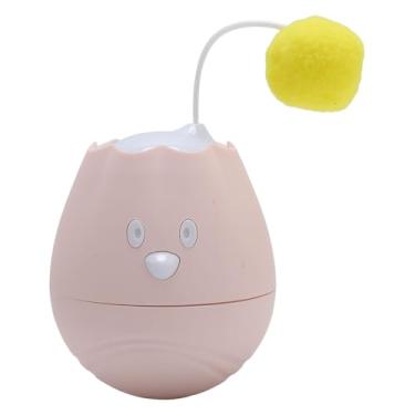 Imagem de Luqeeg Teaser interativo para gatos com função de rotação e parada automática para gatos internos, bola de brinquedo eletrônica para gatinhos, modo de início inteligente ativa com um toque suave,