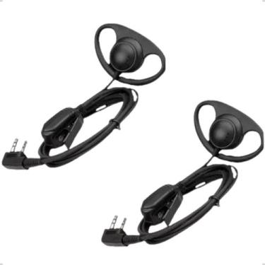 Imagem de 2 Fones Auriculares Concha Baofeng Para Rádio Comunicador UV5R UV6R - 