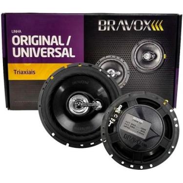 Imagem de Bravox TR6 U Par de Alto-Falantes para Som Automotivo Triaxial 6" Pole