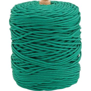 Imagem de Corda Multifilamento Trançada 3,0mm 1,0kg 277 Metros Verde P - Vonder