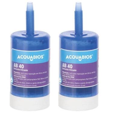 Imagem de KIT 02 UN Refil AB 40 Acquabios Multiuso Universal Rosca Longa Conica 