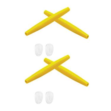 Imagem de 2 pares de meias de substituição amarelas e kits de nariz para Oakley Crosshair New 2012 OO4060