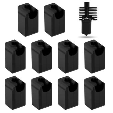 Imagem de ENOMAKER Meia De Silicone Para Bambu Lab X1, X1C, P1P, P1S, X1 Carbon Extruder Hotend, Bloco De Aquecedor Capa Protetora De Silicone, Resistência A 300℃, Antiaderente, Manga De Bico De Impressora 3D