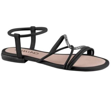 Imagem de Sandalia via uno rasteirinha ref 859002slavv feminino, 38, Preto, Pret