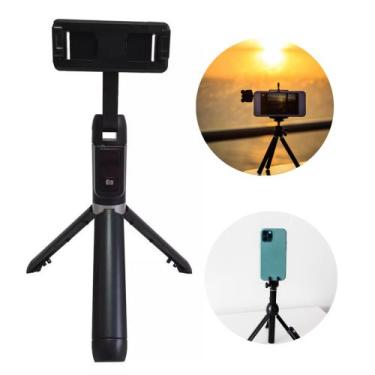 Imagem de Mini Tripé Ajustável Wireless Para Fotos e Vídeos P40 Stand - RMEletro
