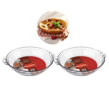 Imagem de Forma Filetada 600ml Travessa Vidro Temperado Marinex - 2 Un - NADIR F