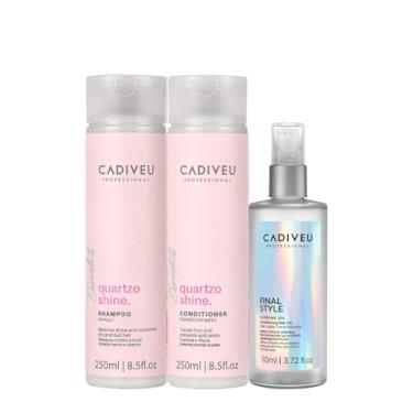 Imagem de Kit Cadiveu Professional Quartzo Shine Duo e Supreme Final Style Oil (3 produtos)