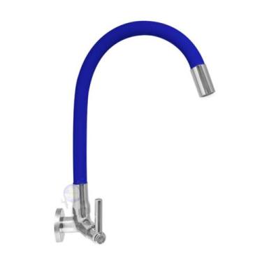 Imagem de Torneira Gourmet Tubo Preto Borracha Parede CasaGrande Mundial - Um No