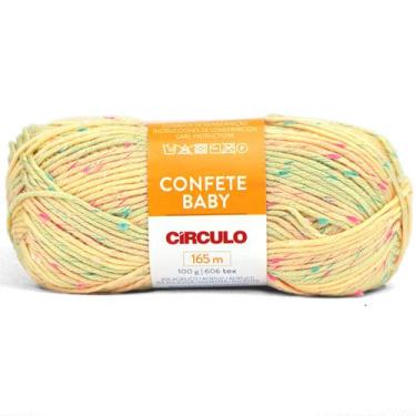 Imagem de Lã Confete Baby Círculo 100g 165m, 1114 Amarelo Candy