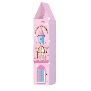 Imagem de Guarda roupa organizador de brinquedos castelo infantil armario sapate
