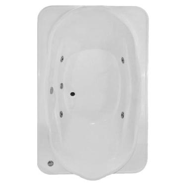 Imagem de Banheira Retangular Aiuruoca com hidro - Brasil Banheiras, 1,70X0,98X0