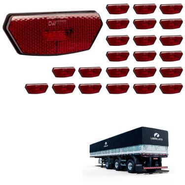 Imagem de 24 Lanterna Diamante Librelato LED Rubi Saída Fios