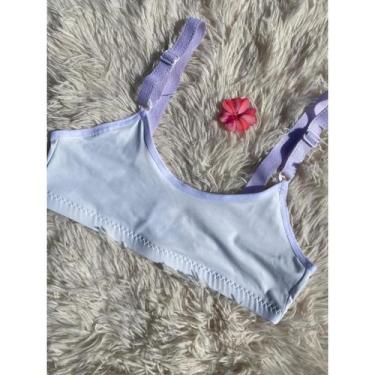 Imagem de Sutiã Sem Bojo Com Alças Reforçadas Forro Duplo Sem Aro Tecido Confort