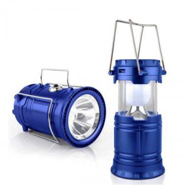 Imagem de Lanterna Lampião Led Solar AZUL - ECOSOLI