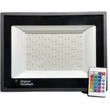 Imagem de Refletor Holofote LED RGB 100W IP65 Bivolt Com Controle