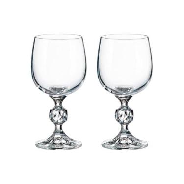 Imagem de Taça De Cristal Bohemia Para Vinho Branco 190 ml Claudia 2 Peças - Boh