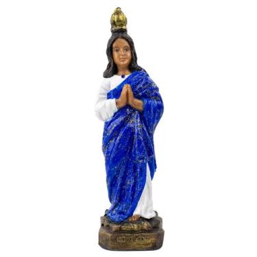 Imagem de Escultura Santa Sara Manto Azul 20 cm Resina - Lua Mística - 100% Orig