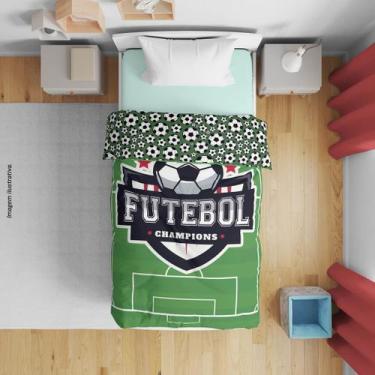 Imagem de Manta Soft Futebol Criança Menino 1,50mx2,20m - PRESENTE-BRINDE
