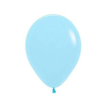 Imagem de Balão Latex Festa Pastel Mate Decorativo Azul R5 com 50un