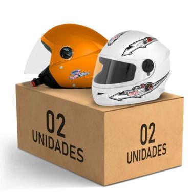 Imagem de Kit 2 Capacete New Liberty 3 Elite + Liberty 4 Kids Feminino Masculino