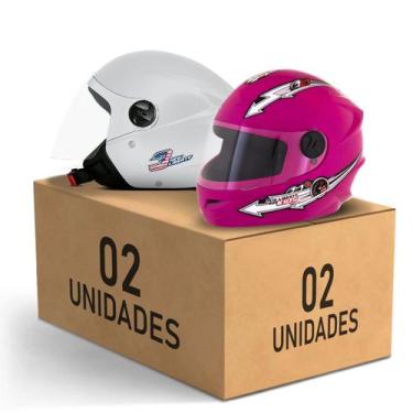 Imagem de Kit 2 Capacete New Liberty 3 Elite + Liberty 4 Kids Feminino Masculino