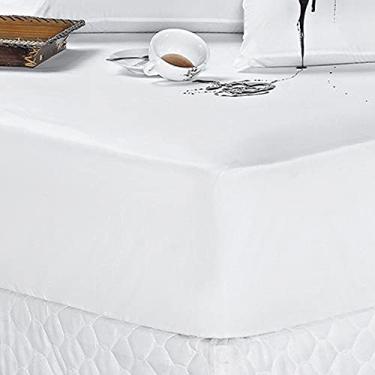Imagem de Protetor Colchão Impermeável Queen 01 Peça 1,98m x 1,58m x 28cm - Branco