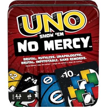 Imagem de UNO Jogo de Cartas No Mercy Metálico para crianças a partir de 7 anos