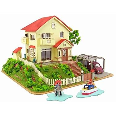 Imagem de Kikusui Miniatuart and Kit Studio Studio Ghibli Series Ponyo on the Cliff by the Sosuke and Ponyo House 1/150 Scale Paper Craft MK 07 - 08