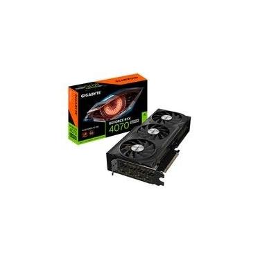 Imagem de Placa de Vídeo RTX 4070 Super Gigabyte Windforce NVIDIA GeForce, 12GB, GDDR6X, DLSS, Ray Tracing - GV-N407SWF3OC-12GD