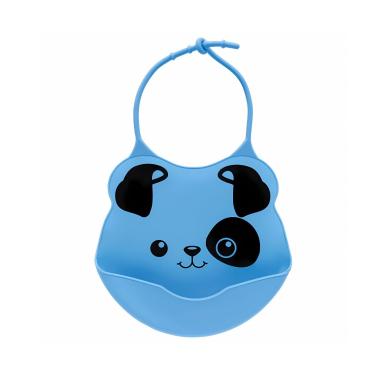 Imagem de Babador Silicone com Pega Migalhas Cachorrinho Azul Buba 09731