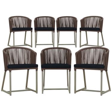 Imagem de 6 Cadeiras de Jantar Área Noronha em Alumínio