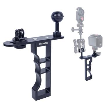 Imagem de Mechrig Suporte de câmera multifuncional para GoPro/Insta360, estabilizador portátil de liga de alumínio com adaptador de cabeça esférica de 1/10.2 cm-3/20.3 cm-2.5 cm para acessórios de câmera de
