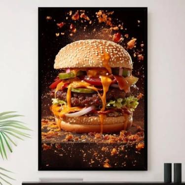 Imagem de Genérico, Quadro Lanche Arte Para Lanchonete Decorativo A3 35x45cm