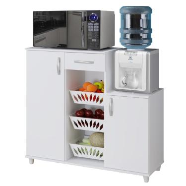 Imagem de Armário Fruteira 1 Gaveta 310 Cestos Brancos Benetil