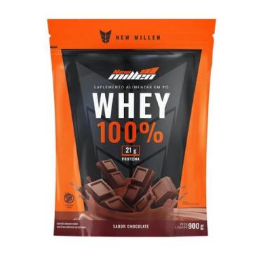 Imagem de New Millen Whey Protein 100 Refil 900g Chocolate