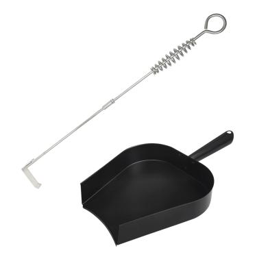 Imagem de Quantfire Ferramenta De Remoção Cinzas Para Churrasco 18" E Panela Acessórios Big Green Egg, Atiçador Aço Inoxidável Bge Primo, Fogão A Carvão Kamado (At+Ap)