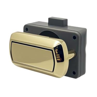 Imagem de NITAGO Fechadura de Porta de Armário de RV, Trava de Botão de Pressão, Substituição Profissional de Fechaduras de Porta de Armário Sem Chave para Motorhome, Ouro