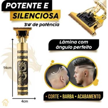 Imagem de máquina de cortar cabelo e Aparar Pelos Corpo Perna Sem Fio Profission