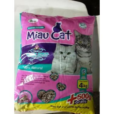 Imagem de areia sanitaria para  gatos  Miau Cat ,   fardo com   5 x 4 k  + 500 g